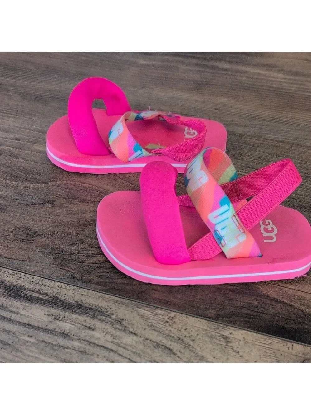 UGG Kids Zuma Sling Taffy Pink Sandals Infant 2/3